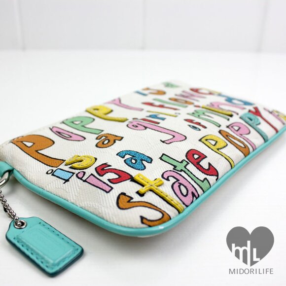 COACH Poppy Is A Girl XL Wristlet - Picture 10 of 14